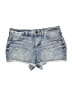 No Boundaries Stars Blue Denim Shorts Size 15 - photo 1