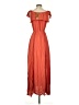 Dina Be 100% Polyester Orange Casual Dress Size XS - photo 2