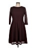 Wisp Stripes Burgundy Casual Dress Size 12 Petite - photo 1