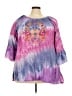 Calessa 100% Polyester Purple 3/4 Sleeve Blouse Size 2X - photo 1
