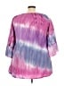 Calessa 100% Polyester Purple 3/4 Sleeve Blouse Size 2X - photo 2