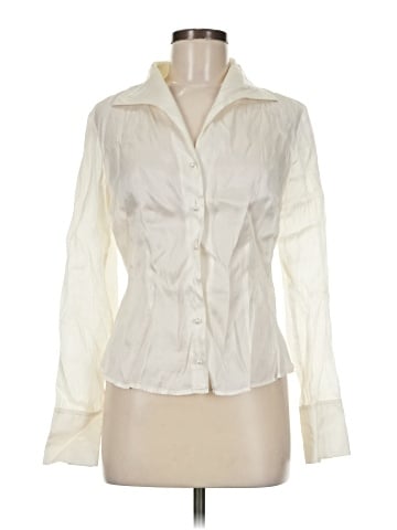 Etcetera Long Sleeve Silk Top (view 1)