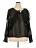 Love J 100% Polyester Black Long Sleeve Blouse Size 2X - photo 1