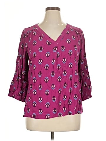 St. John's Bay 3/4 Sleeve Blouse (view 1)