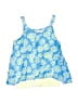 Faded Glory 100% Polyester Blue Sleeveless Blouse Size 4 - 5 - photo 1