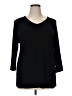 Kathy Ireland Black 3/4 Sleeve Top Size XL (estimated) - photo 1