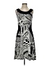 Robert Kitchen Graphic Gray Casual Dress Size S - photo 1