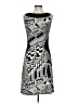 Robert Kitchen Graphic Gray Casual Dress Size S - photo 2