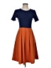 Lularoe Color Block Orange Casual Dress Size S - photo 1