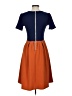 Lularoe Color Block Orange Casual Dress Size S - photo 2