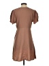 Symphony 100% Polyester Solid Brown Casual Dress Size S - photo 2