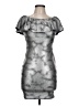 Assorted Brands Metallic Silver Cocktail Dress Size 10 - photo 1