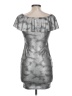 Assorted Brands Metallic Silver Cocktail Dress Size 10 - photo 2
