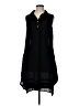 Dylan 100% Cotton Solid Black Casual Dress Size M - photo 1