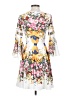 Assorted Brands Print White Cocktail Dress Size S - photo 2