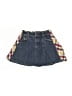 Brums Plaid Blue Denim Skirt Size 4 - photo 1