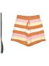 Unbranded Chevron-herringbone Orange Shorts Size M - photo 1