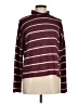SO Stripes Burgundy Turtleneck Sweater Size M - photo 1
