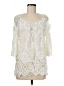 XCVI Ivory 3/4 Sleeve Blouse Size M - photo 1
