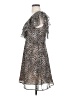 19 Cooper 100% Polyester Animal Print Brown Cocktail Dress Size S - photo 5