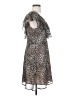 19 Cooper 100% Polyester Animal Print Brown Cocktail Dress Size S - photo 4
