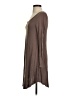 dearcase Solid Brown Casual Dress Size S - photo 5