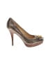 Coach 100% Leather Gold Heels Size 7 1/2 - photo 1