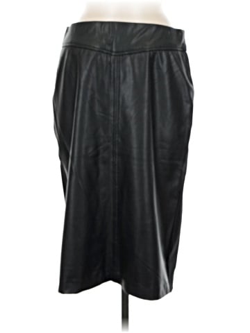 Anne Klein Faux Leather Skirt (view 1)