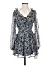 City Studio Paisley Blue Cocktail Dress Size S - photo 1