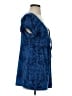 Daisy Fuentes Blue Short Sleeve Blouse Size S - photo 4