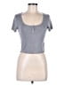 Forever 21 Gray Short Sleeve Top Size L - photo 1