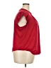 Elle Polka Dots Red Short Sleeve Blouse Size XXL - photo 4