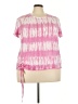 True Craft Tie-dye Pink Short Sleeve Top Size 3X - photo 1