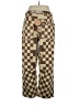 Bibi 100% Cotton Checkered-gingham Brown Jeans Size XL - photo 2