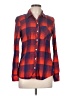 Gap Plaid Red Long Sleeve Button-Down Shirt Size M - photo 1