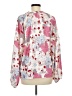 Sanctuary 100% Recycled Polyester Floral White Long Sleeve Blouse Size M - photo 2