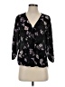 West Kei 100% Polyester Black 3/4 Sleeve Blouse Size S - photo 1