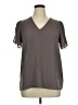 Pleione 100% Polyester Gray Short Sleeve Blouse Size XL - photo 1