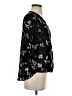 West Kei 100% Polyester Black 3/4 Sleeve Blouse Size S - photo 4