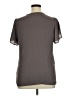 Pleione 100% Polyester Gray Short Sleeve Blouse Size XL - photo 2
