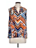Three Eighty Two 100% Polyester Orange Sleeveless Blouse Size L - photo 1