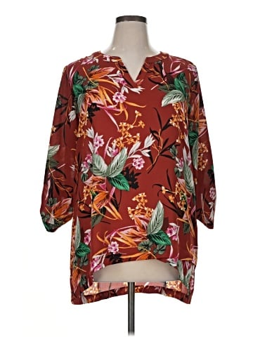 Christopher & Banks 3/4 Sleeve Blouse (view 1)