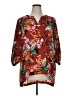 Christopher & Banks 100% Polyester Burgundy 3/4 Sleeve Blouse Size XL - photo 1