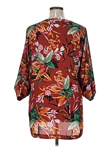 Christopher & Banks 3/4 Sleeve Blouse (view 2)