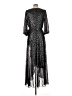 DKNY 100% Polyester Stars Black Cocktail Dress Size 12 - photo 2