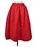 Express 100% Polyester Solid Red Formal Skirt Size 2 - photo 1