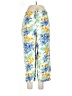 Assorted Brands 100% Rayon Floral Blue Casual Pants Size L - photo 1
