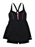 Speedo Black One Piece Swimsuit Size 10 - photo 1