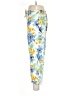 Assorted Brands 100% Rayon Floral Blue Casual Pants Size L - photo 5