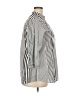 Unbranded 100% Cotton Stripes Silver 3/4 Sleeve Button-Down Shirt Size 2X - photo 4